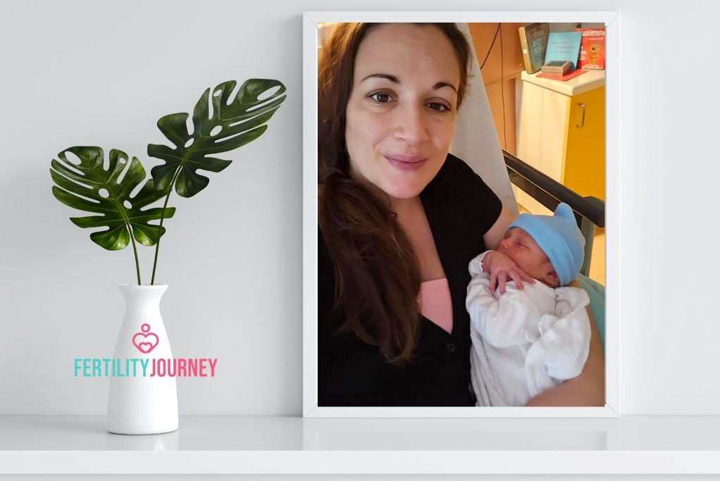 “Hearing his first cry brought tears to my eyes.” Marie welcomes beautiful baby Oskar to the world | Next Fertility IVF Prof. Zech Pilsen Marie's Fertility Journey with Fertility Road - free IVF cycle - baby news