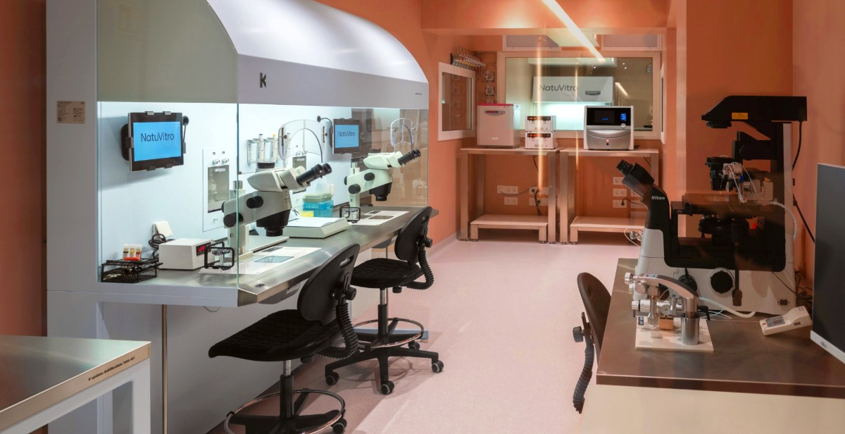 IVF lab at NatuVitro 